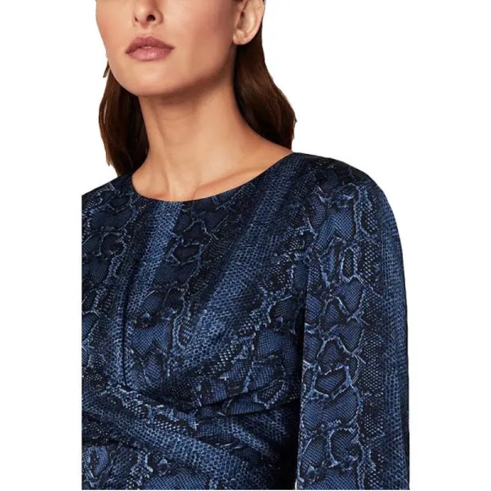 Bcbg Maxazria Pacific Blue Python Embossed Satin … - image 5